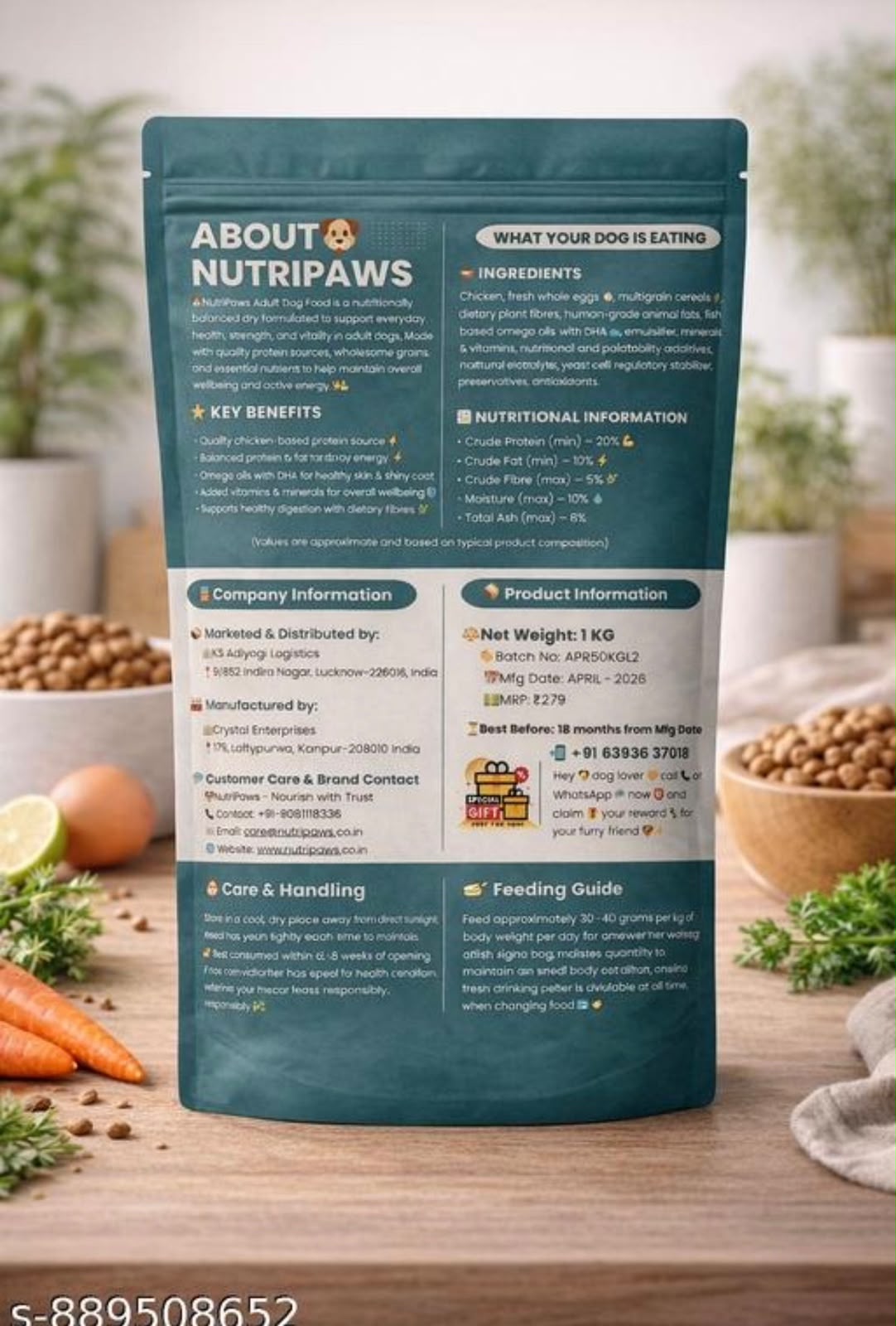 NutriPaws pack back